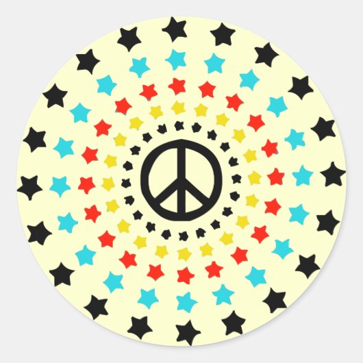 星と平和 ラウンドシール (正面)