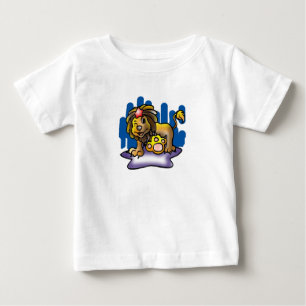 星と幸せな獅子 ベビーTシャツ
