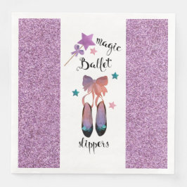 星と弓と魔法バレエのスリッパ