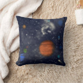 星と惑星が宇宙した銀河系 クッション (ブランケット)