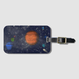 星と惑星が宇宙した銀河系 ラゲッジタグ