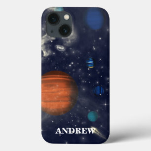 星と惑星が宇宙した銀河系 iPhone 13ケース