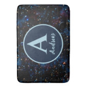 星と惑星が浮かぶ星空 バスマット (正面縦)