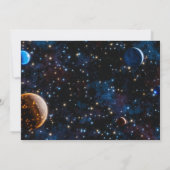 星と惑星のある銀河 招待状 (裏面)