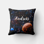 星と惑星の名前を持つ銀河系 クッション (裏面)
