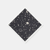 星と惑星 スタンダードカクテルナプキン (角)