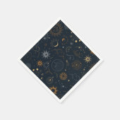 星と惑星 スタンダードカクテルナプキン (角)