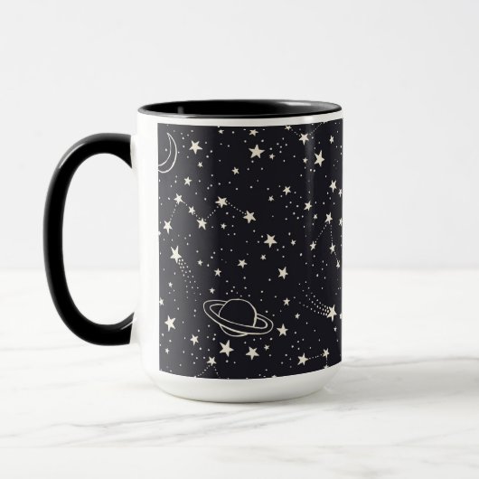 星と惑星 マグカップ (左)