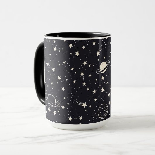 星と惑星 マグカップ (正面左)