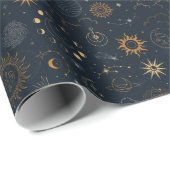 星と惑星 ラッピングペーパー (ロールコーナー)
