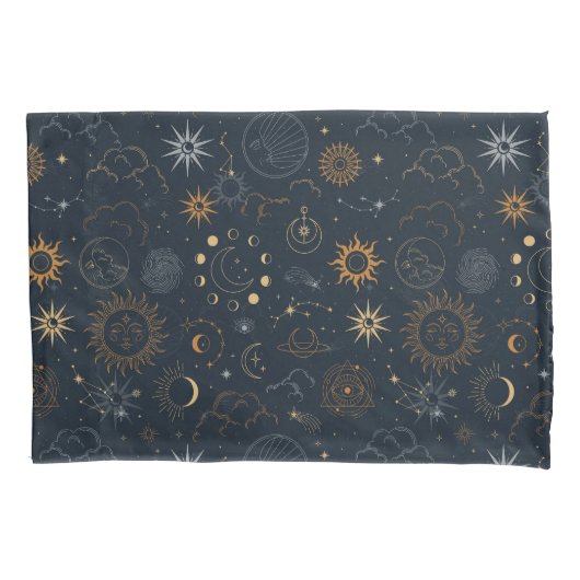 星と惑星 枕カバー (正面左)