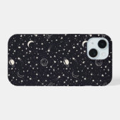 星と惑星 iPhone 15ケース (裏面横)