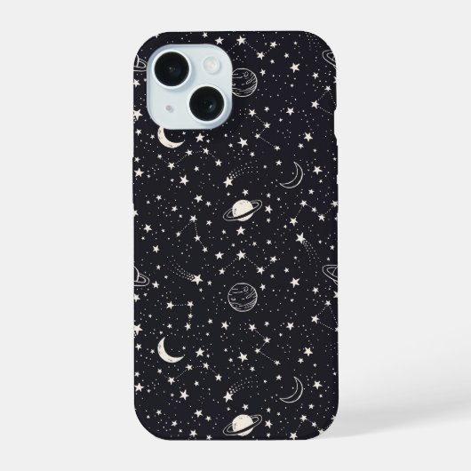 星と惑星 iPhone 15ケース (裏面)