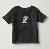 星と文字幼児Tと冬のボホペンギン – トドラーTシャツ (正面)