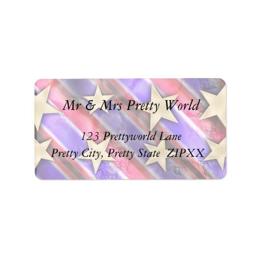 星と旗のストライプ ラベル (正面)