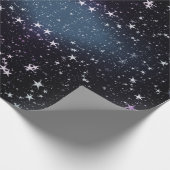 星と星が空に ラッピングペーパー (角)