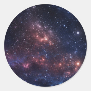 星と星雲 ラウンドシール