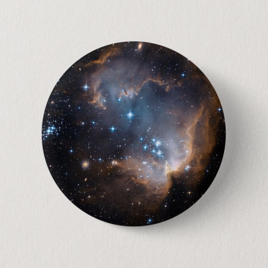 星と星雲 缶バッジ (正面)