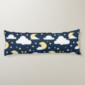 星と月と雲の夜空 ボディピロー (裏面)