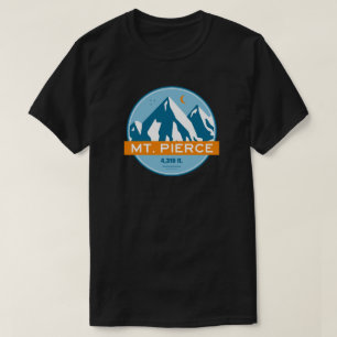 星と月のニューハンプシャー州ピアース山 Tシャツ