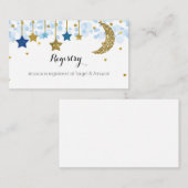 星と月のレジストリの挿入 エンクロージャーカード (正面/裏面)