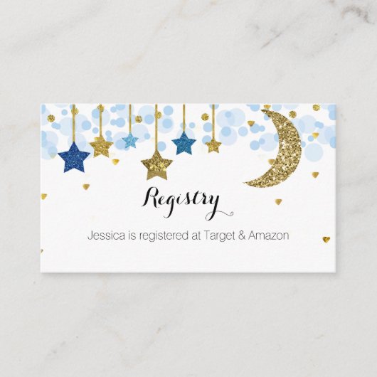 星と月のレジストリの挿入 エンクロージャーカード (正面)
