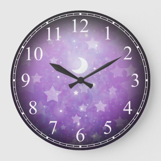 星と月の天体時計 ラージ壁時計 (正面)
