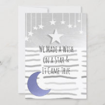 星と月の男の子の赤ちゃんシャワー