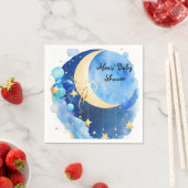 星と月の赤ちゃんシャワー スタンダードカクテルナプキン (インサイチュ)