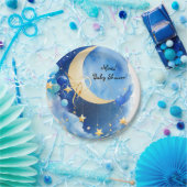星と月の赤ちゃんシャワー ペーパープレート (パーティー)