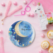 星と月の赤ちゃんシャワー ペーパープレート (パーティー)