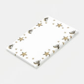 『星と月のPost-it®ノート』 4 x 6 ポストイット (アングル)