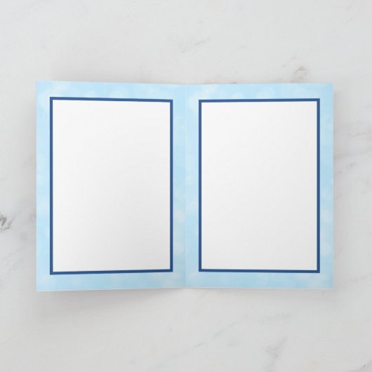 星と月を窓から眺める黒猫 カード (内部)