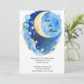 星と月 ベビーシャワー 招待状 (スタンド正面)