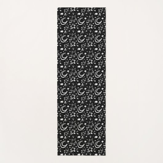 星と月。 ヨガマット (正面)