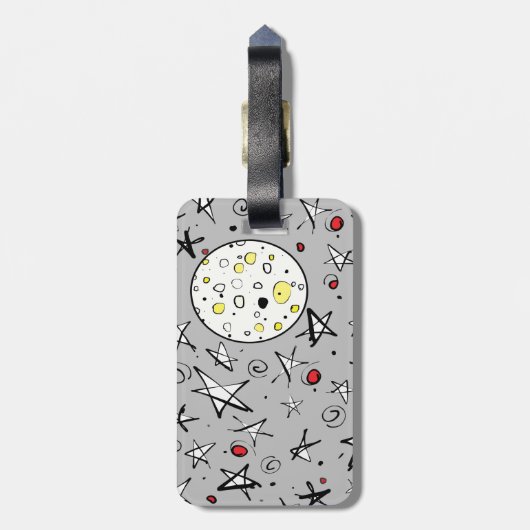 星と月 ラゲッジタグ (裏面縦)
