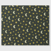 星と月 ラッピングペーパー (フラット)