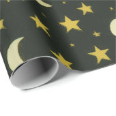 星と月 ラッピングペーパー (ロールコーナー)
