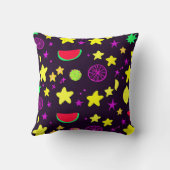 星と果実のパタカラフルーン クッション (裏面)