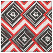 星と正方形シェブロン生地 ファブリック (見本)