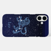 星と獅子座の星座とゾディアックサイン Case-Mate iPhoneケース (裏面 (横))