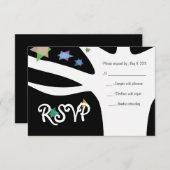 星と生命の木バルミツワー招待状 出欠カード (正面/裏面)