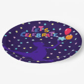 星と祝風船を目指そう ペーパープレート (アングル)
