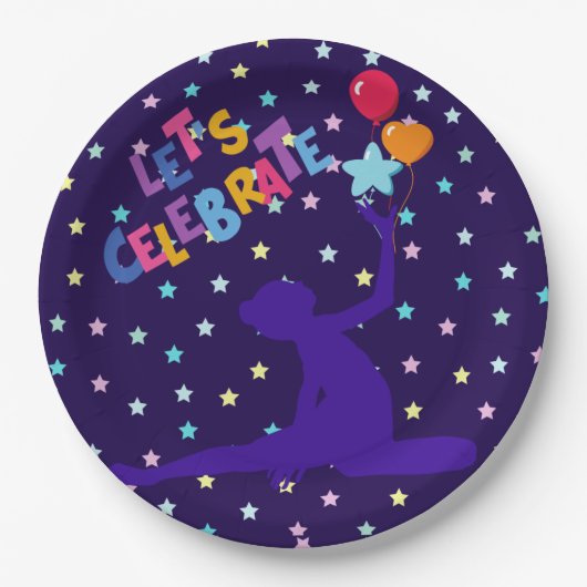 星と祝風船を目指そう ペーパープレート (正面)