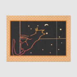 星と窓辺の黒猫 ティシューペーパー 薄葉紙