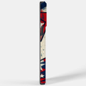 星と素朴ストライプ愛国的なiPhoneケース Case-Mate iPhoneケース (裏面 / 右)