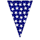 星と縞のフェイクグリッター赤白青 バンティングフラッグ (第3の旗)