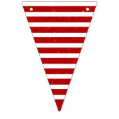 星と縞のフェイクグリッター赤白青 バンティングフラッグ (第2の旗)