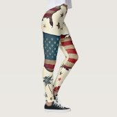 星と縞模様のレッグ レギンス (右)