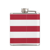 星と縞模様モノグラム様式化 フラスク (裏面)